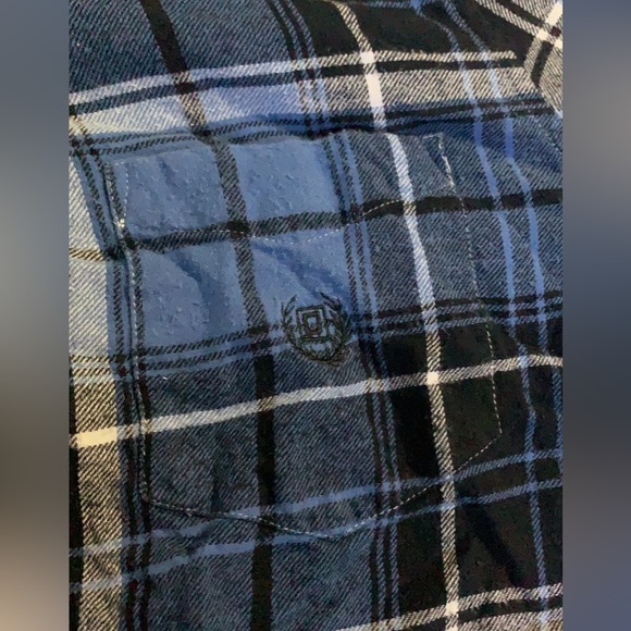 Blue Plaid Button Up - Picture 2 of 5